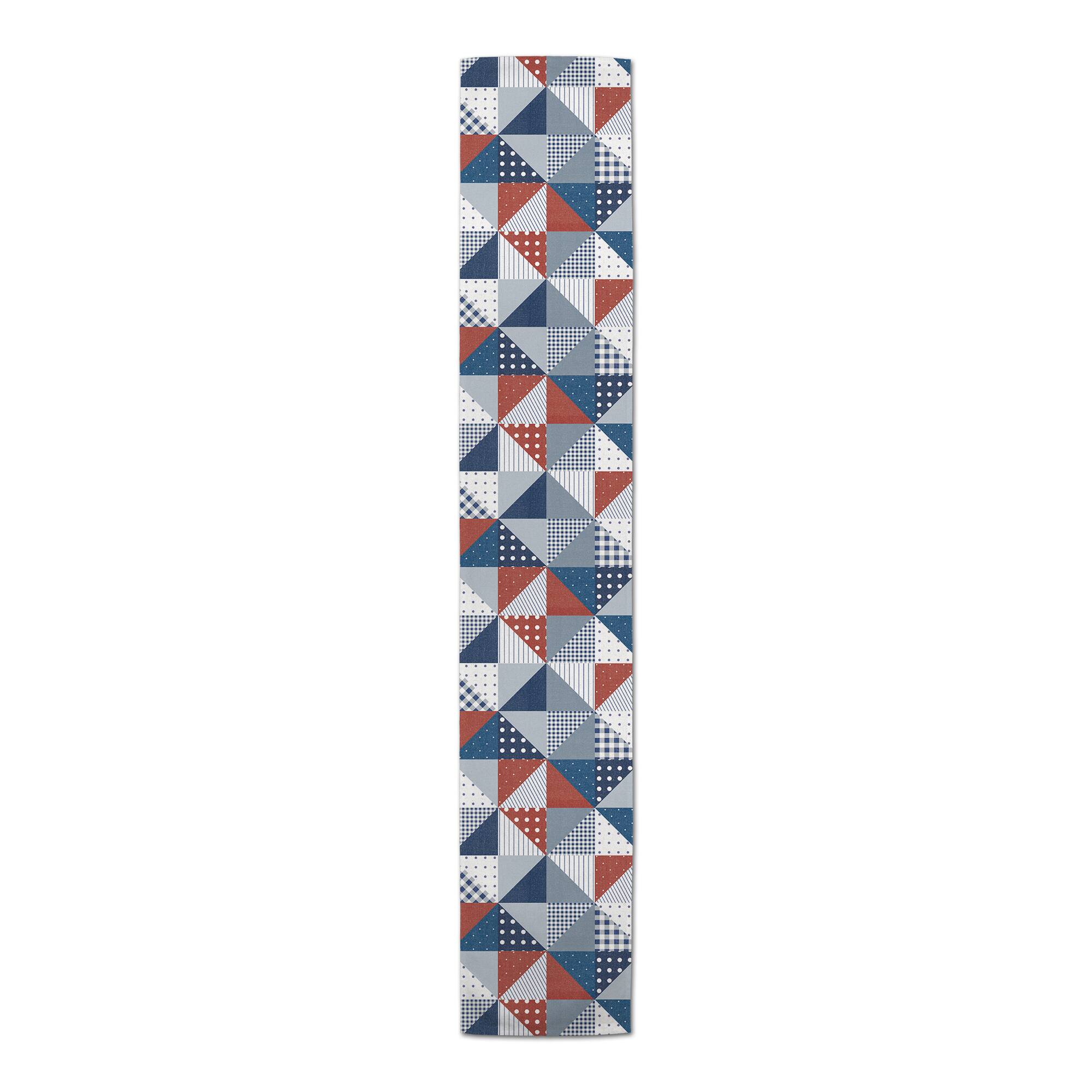 72" Patchwork Quilt Cotton Twill Runner